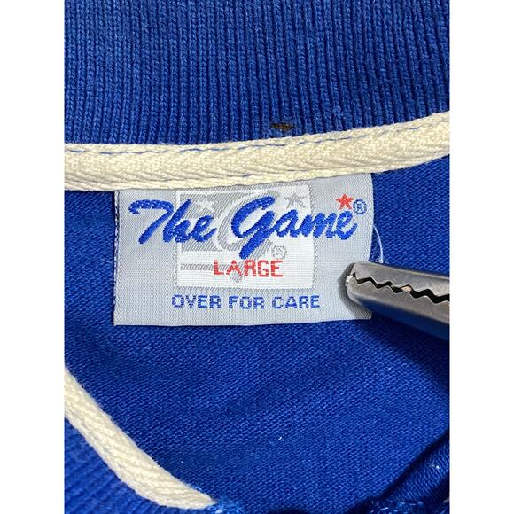 The Game Los Angeles Dodgers Polo – Blue & White Split Design Men’s Size Large - Picture 5 of 13